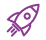 Rocket ship line art
